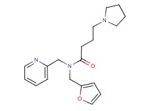 N-(2-furylmethyl)-N-(2-pyridinylmethyl)-4-(1-pyrrolidinyl)butanamide bis(trifluoroacetate)
