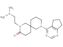 8-(6,7-dihydro-5H-cyclopenta[d]pyrimidin-4-yl)-2-[2-(dimethylamino)ethyl]-2,8-diazaspiro[5.5]undecan-3-one