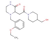 4-(2-ethoxybenzyl)-3-{2-[4-(hydroxymethyl)-1-piperidinyl]-2-oxoethyl}-2-piperazinone