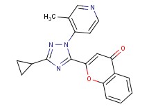 2-[3-cyclopropyl-1-(3-methylpyridin-4-yl)-1H-1,2,4-triazol-5-yl]-4H-chromen-4-one