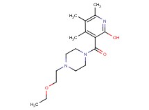 3-{[4-(2-ethoxyethyl)-1-piperazinyl]carbonyl}-4,5,6-trimethyl-2-pyridinol