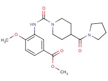 methyl 4-methoxy-3-({[4-(pyrrolidin-1-ylcarbonyl)piperidin-1-yl]carbonyl}amino)benzoate