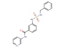 3-{[(benzylamino)sulfonyl]amino}-N-pyridin-3-ylbenzamide