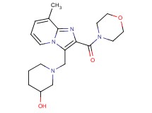 1-{[8-methyl-2-(morpholin-4-ylcarbonyl)imidazo[1,2-a]pyridin-3-yl]methyl}piperidin-3-ol