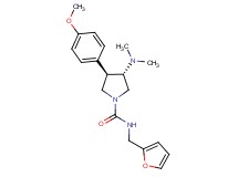 (3S*,4R*)-3-(dimethylamino)-N-(2-furylmethyl)-4-(4-methoxyphenyl)pyrrolidine-1-carboxamide