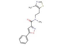 N-methyl-N-[2-(4-methyl-1,3-thiazol-5-yl)ethyl]-5-phenylisoxazole-3-carboxamide