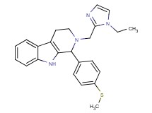 2-[(1-ethyl-1H-imidazol-2-yl)methyl]-1-[4-(methylthio)phenyl]-2,3,4,9-tetrahydro-1H-beta-carboline