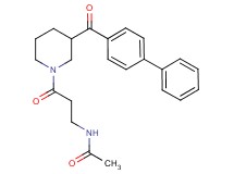 N-{3-[3-(4-biphenylylcarbonyl)-1-piperidinyl]-3-oxopropyl}acetamide