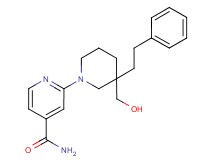2-[3-(hydroxymethyl)-3-(2-phenylethyl)piperidin-1-yl]isonicotinamide