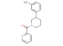 2-{[3-(3-methylphenyl)-1-piperidinyl]carbonyl}pyridine