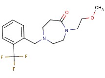 4-(2-methoxyethyl)-1-[2-(trifluoromethyl)benzyl]-1,4-diazepan-5-one