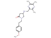 1-[2-(4-methoxyphenyl)ethyl]-4-{[(3,5,6-trimethyl-2-pyrazinyl)methyl]amino}-2-pyrrolidinone