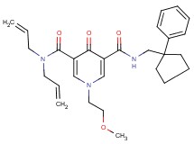 N,N-diallyl-1-(2-methoxyethyl)-4-oxo-N'-[(1-phenylcyclopentyl)methyl]-1,4-dihydro-3,5-pyridinedicarboxamide