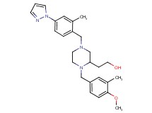 2-{1-(4-methoxy-3-methylbenzyl)-4-[2-methyl-4-(1H-pyrazol-1-yl)benzyl]-2-piperazinyl}ethanol