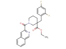 ethyl 3-(2,4-difluorobenzyl)-1-(3-isoquinolinylcarbonyl)-3-piperidinecarboxylate
