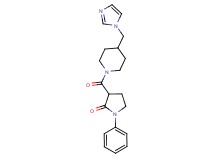 3-{[4-(1H-imidazol-1-ylmethyl)-1-piperidinyl]carbonyl}-1-phenyl-2-pyrrolidinone