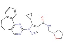 5-cyclopropyl-1-(6,7-dihydro-5H-benzo[6,7]cyclohepta[1,2-d]pyrimidin-2-yl)-N-(tetrahydro-2-furanylmethyl)-1H-pyrazole-4-carboxamide