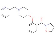 2-({4-[2-(2-isoxazolidinylcarbonyl)phenoxy]-1-piperidinyl}methyl)pyridine