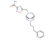 5-{[(1S*,5R*)-3-(3-phenylpropyl)-3,6-diazabicyclo[3.2.2]non-6-yl]methyl}-1,2,4-oxadiazole-3-carboxamide