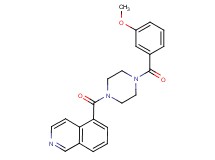5-{[4-(3-methoxybenzoyl)-1-piperazinyl]carbonyl}isoquinoline