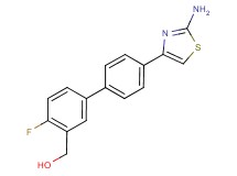 [4'-(2-amino-1,3-thiazol-4-yl)-4-fluorobiphenyl-3-yl]methanol