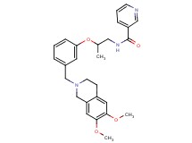 N-(2-{3-[(6,7-dimethoxy-3,4-dihydro-2(1H)-isoquinolinyl)methyl]phenoxy}propyl)nicotinamide