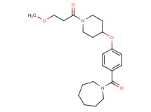 1-(4-{[1-(3-methoxypropanoyl)-4-piperidinyl]oxy}benzoyl)azepane