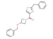 2-benzyl-4-{[3-(benzyloxy)-1-azetidinyl]carbonyl}-1,3-thiazole