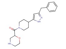 2-{[4-(3-benzyl-1H-pyrazol-5-yl)-1-piperidinyl]carbonyl}morpholine hydrochloride