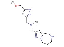 1-[5-(methoxymethyl)-1H-pyrazol-3-yl]-N-methyl-N-(5,6,7,8-tetrahydro-4H-pyrazolo[1,5-a][1,4]diazepin-2-ylmethyl)methanamine