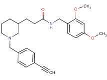 N-(2,4-dimethoxybenzyl)-3-[1-(4-ethynylbenzyl)-3-piperidinyl]propanamide