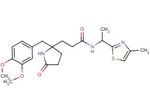 3-[2-(3,4-dimethoxybenzyl)-5-oxo-2-pyrrolidinyl]-N-[1-(4-methyl-1,3-thiazol-2-yl)ethyl]propanamide