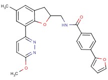 4-(2-furyl)-N-{[7-(6-methoxy-3-pyridazinyl)-5-methyl-2,3-dihydro-1-benzofuran-2-yl]methyl}benzamide