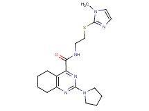 N-{2-[(1-methyl-1H-imidazol-2-yl)thio]ethyl}-2-(1-pyrrolidinyl)-5,6,7,8-tetrahydro-4-quinazolinecarboxamide