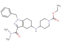 ethyl 4-({1-benzyl-3-[(dimethylamino)carbonyl]-4,5,6,7-tetrahydro-1H-indazol-5-yl}amino)-1-piperidinecarboxylate
