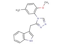 3-{[4-(2-methoxy-5-methylphenyl)-4H-1,2,4-triazol-3-yl]methyl}-1H-indole