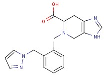 5-[2-(1H-pyrazol-1-ylmethyl)benzyl]-4,5,6,7-tetrahydro-3H-imidazo[4,5-c]pyridine-6-carboxylic acid