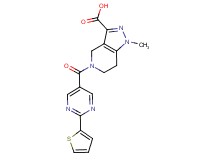 1-methyl-5-{[2-(2-thienyl)pyrimidin-5-yl]carbonyl}-4,5,6,7-tetrahydro-1H-pyrazolo[4,3-c]pyridine-3-carboxylic acid