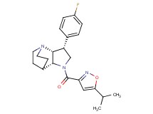 (3R*,3aR*,7aR*)-3-(4-fluorophenyl)-1-[(5-isopropylisoxazol-3-yl)carbonyl]octahydro-4,7-ethanopyrrolo[3,2-b]pyridine