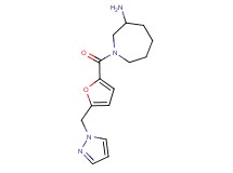 1-[5-(1H-pyrazol-1-ylmethyl)-2-furoyl]-3-azepanamine hydrochloride
