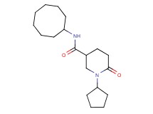 N-cyclooctyl-1-cyclopentyl-6-oxo-3-piperidinecarboxamide