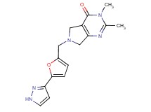 2,3-dimethyl-6-{[5-(1H-pyrazol-3-yl)-2-furyl]methyl}-3,5,6,7-tetrahydro-4H-pyrrolo[3,4-d]pyrimidin-4-one