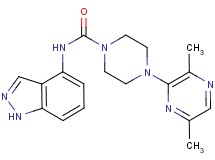 4-(3,6-dimethylpyrazin-2-yl)-N-1H-indazol-4-ylpiperazine-1-carboxamide