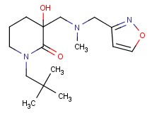 1-(2,2-dimethylpropyl)-3-hydroxy-3-{[(3-isoxazolylmethyl)(methyl)amino]methyl}-2-piperidinone