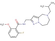 2-fluoro-N-[(5-isobutyl-5,6,7,8-tetrahydro-4H-pyrazolo[1,5-a][1,4]diazepin-2-yl)methyl]-6-methoxybenzamide