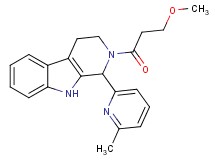 2-(3-methoxypropanoyl)-1-(6-methyl-2-pyridinyl)-2,3,4,9-tetrahydro-1H-beta-carboline