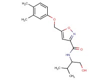 5-[(3,4-dimethylphenoxy)methyl]-N-[1-(hydroxymethyl)-2-methylpropyl]-3-isoxazolecarboxamide