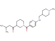 3-methyl-1-{1-[(6-{[(1-methylpiperidin-4-yl)methyl]amino}pyridin-3-yl)carbonyl]piperidin-3-yl}butan-1-one