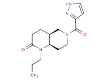 (4aS*,8aR*)-1-propyl-6-(1H-pyrazol-3-ylcarbonyl)octahydro-1,6-naphthyridin-2(1H)-one