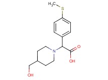 [4-(hydroxymethyl)piperidin-1-yl][4-(methylthio)phenyl]acetic acid